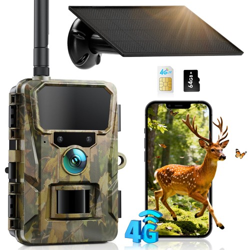 Lte fototrappola solare con - 4g,