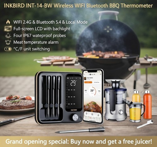 Inkbird termometro carne senza - termometro,
